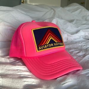Aviator Nation Hot Pink Trucker Hat